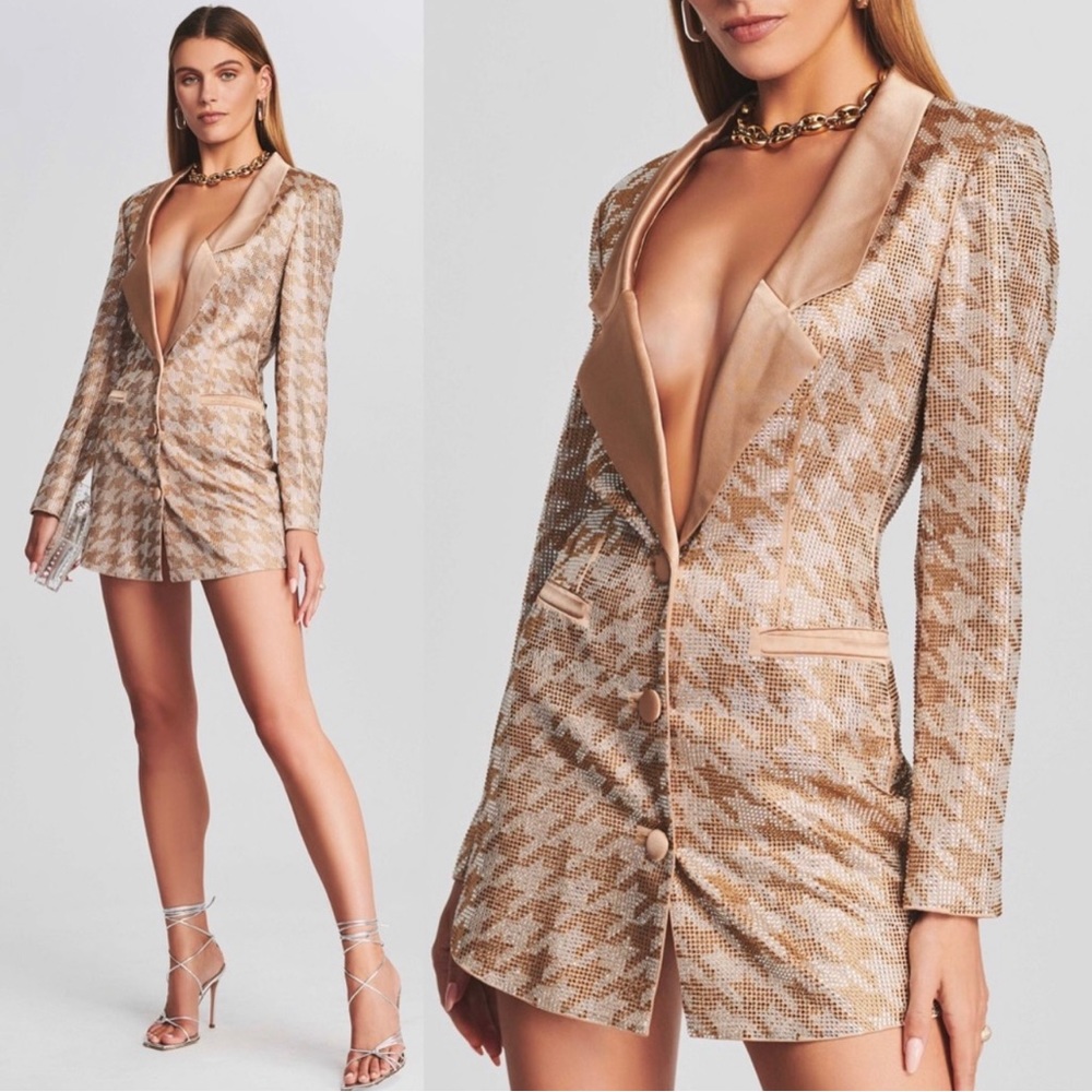 Retrofete Jules Embellished Blazer Dress NWT Size small
